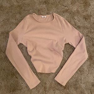 Cotton On Long Sleeve Open Back Top